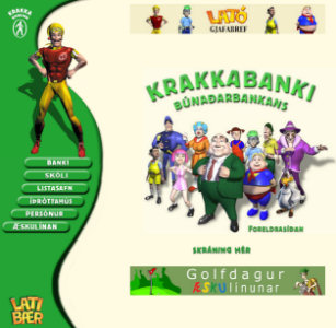 Krakkabanki website 1999